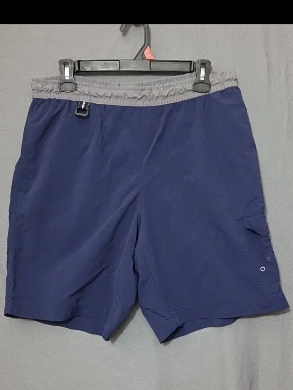 Eddie Bauer Sport EBTEK Mens Medium Blue Nylon Technical Hiking‎ Swim Shorts
